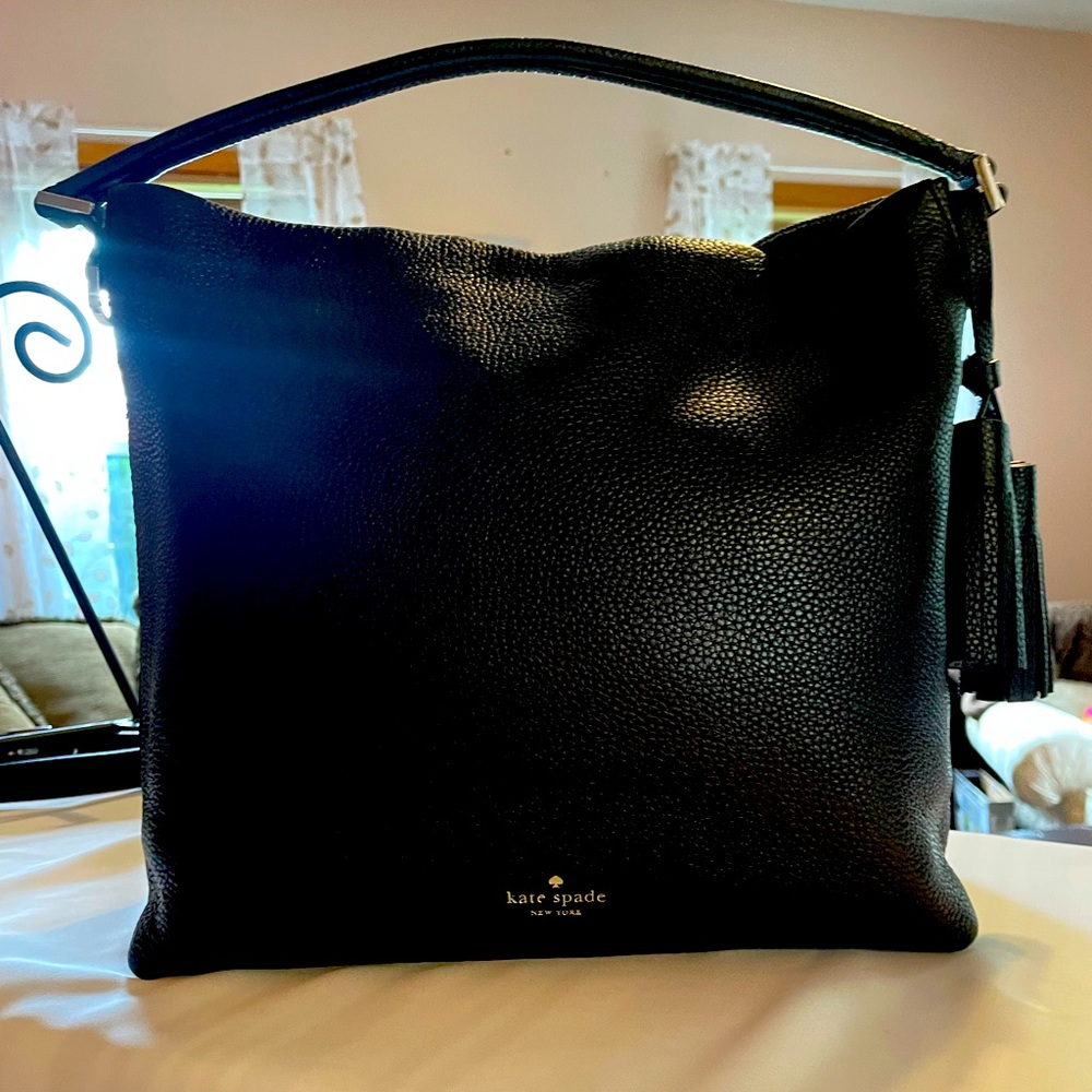 Black leather Kate Spade Shoulder Bag
